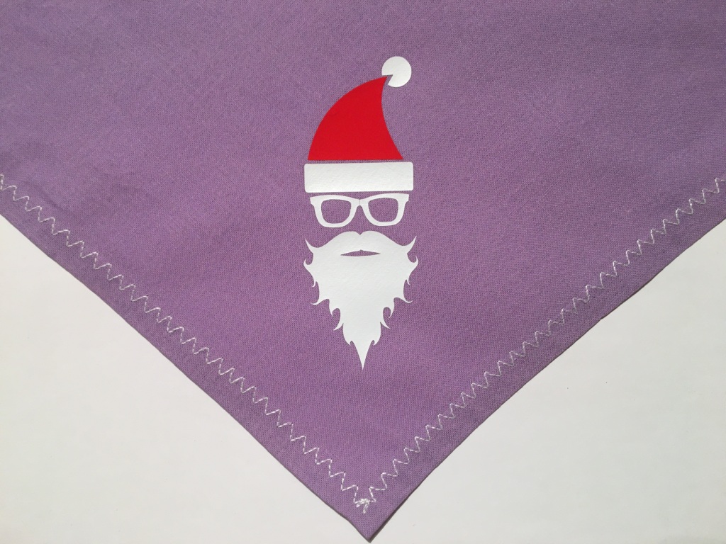 X-Mas Bandana <br>Hipster Santa violet